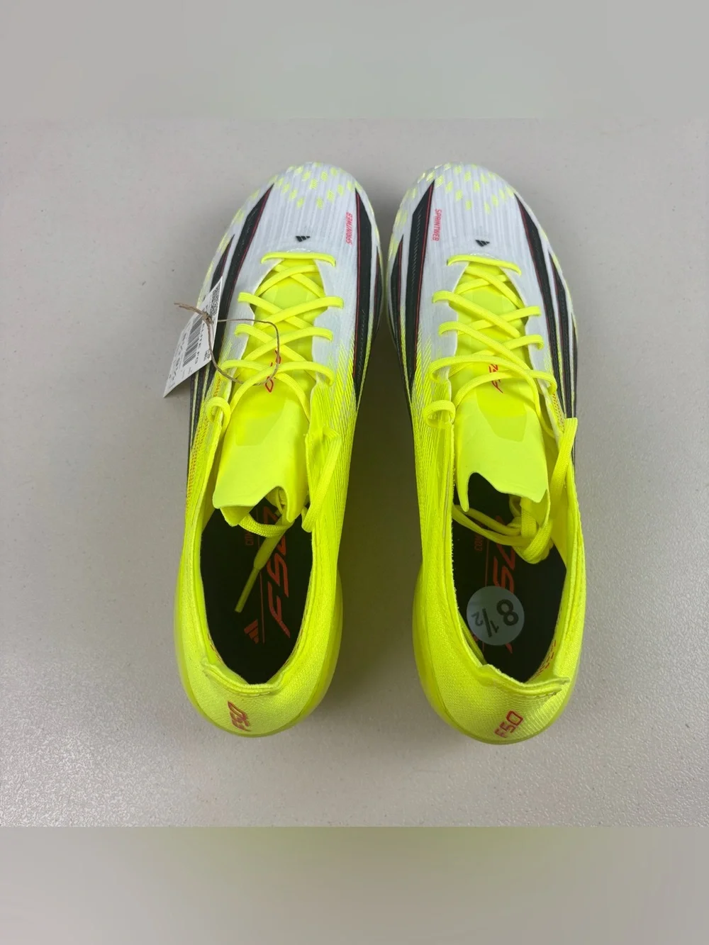 Adidas F50 Elite FG Soccer Cleats Team Solar Yellow 2 Black JR6457 Men’s Sz 8.5